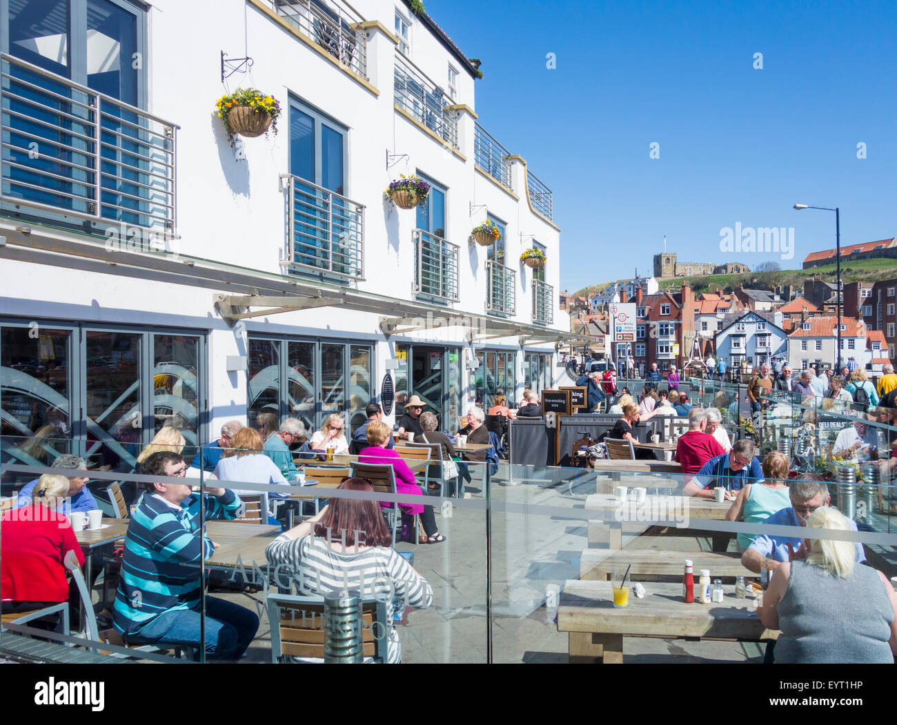J D Wetherspoon`s The Angel Hotel in Whitby, North Yorkshire, England, UK Stock Photo